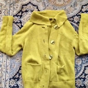 Cozy spring green knit cardigan by fever